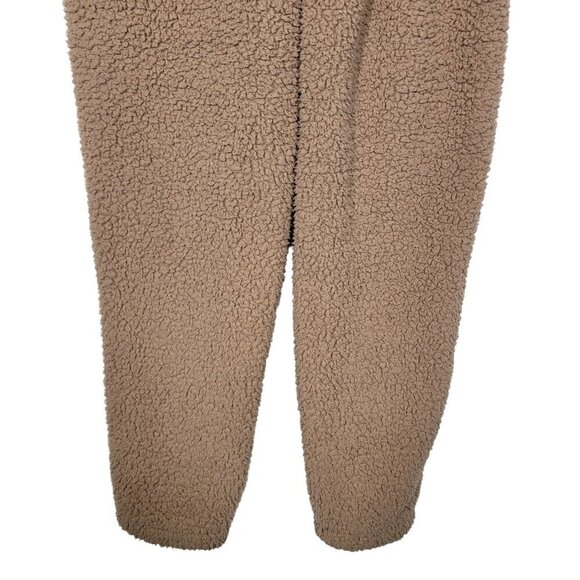 NWT Women's SKIMS Sherpa Teddy Joggers in Tiger Eye Tan Size S - Picture 12 of 14